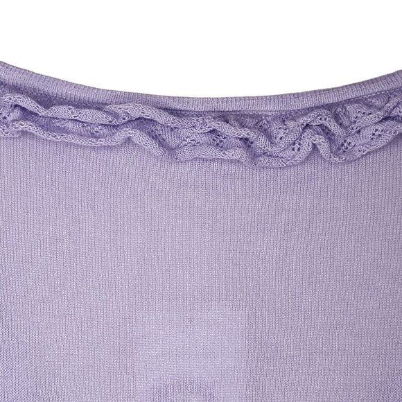 Lightweight ruffle trim cardigan 🧾 - Picture 8 of 12